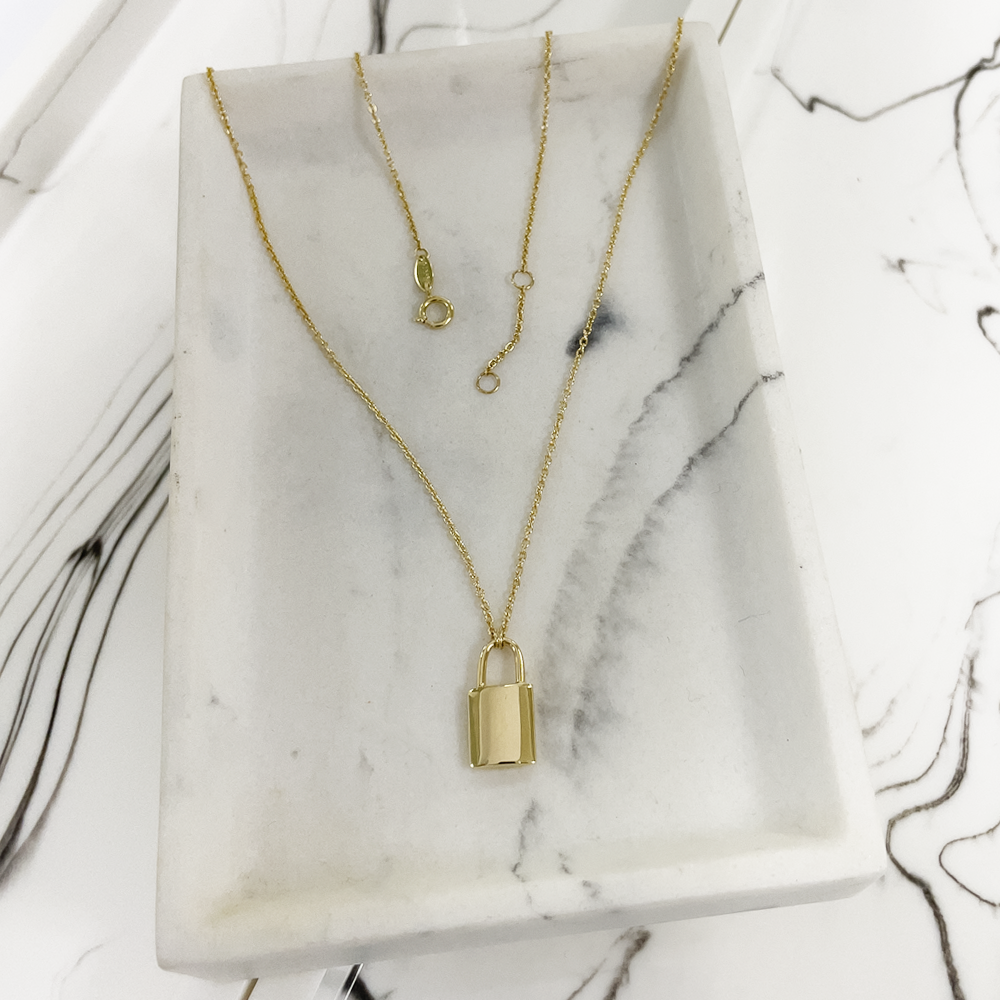 Goldscholoss Anhänger mit Halskette