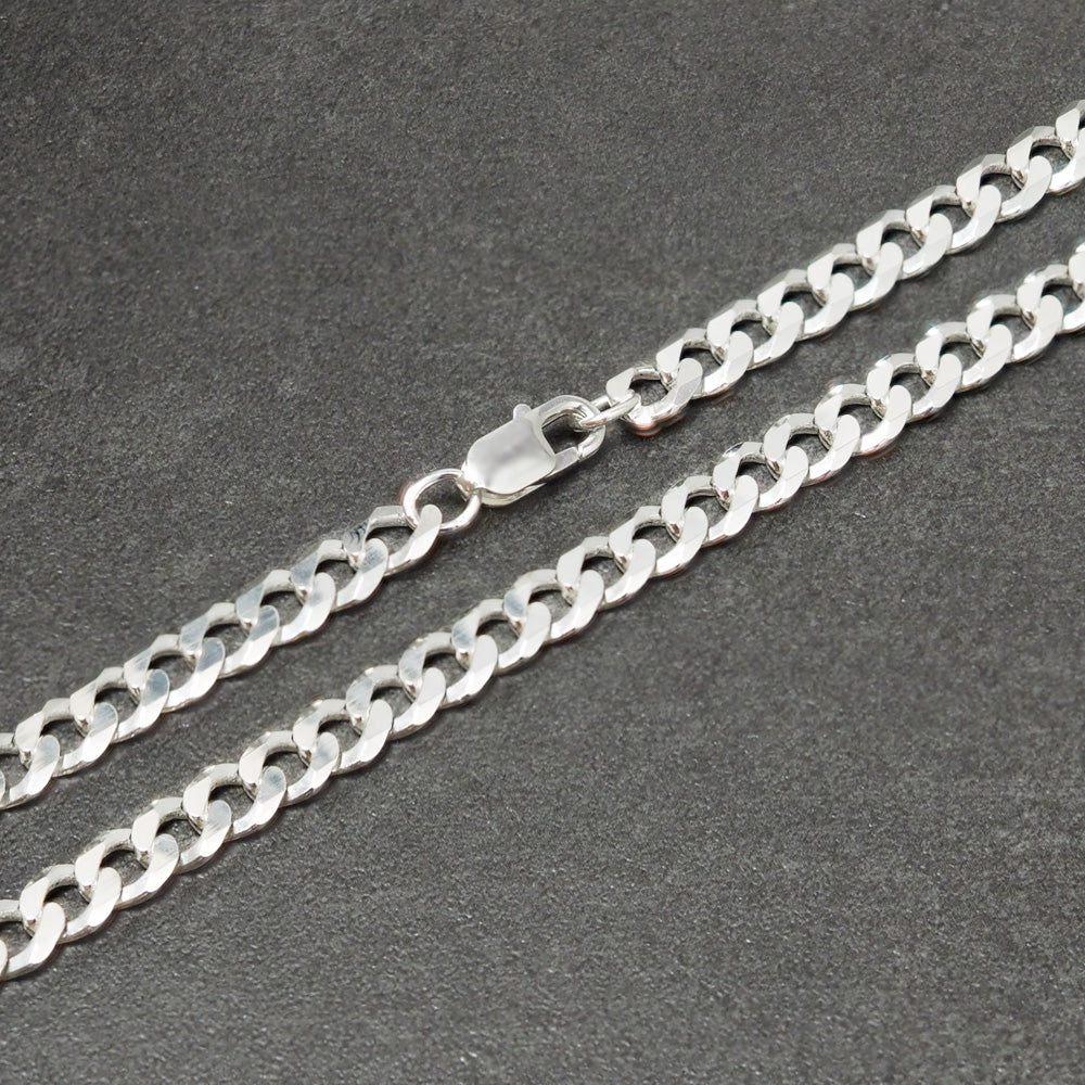 Panzerketten 5,8 mm 925 Sterling Silber