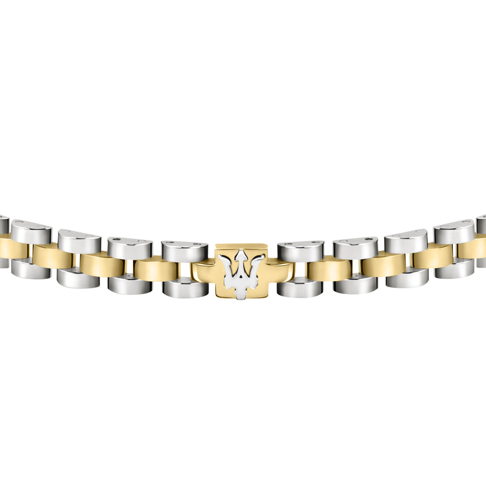 nahaufnahme des drei zacks logos vom Maserati Armband JM320AST09