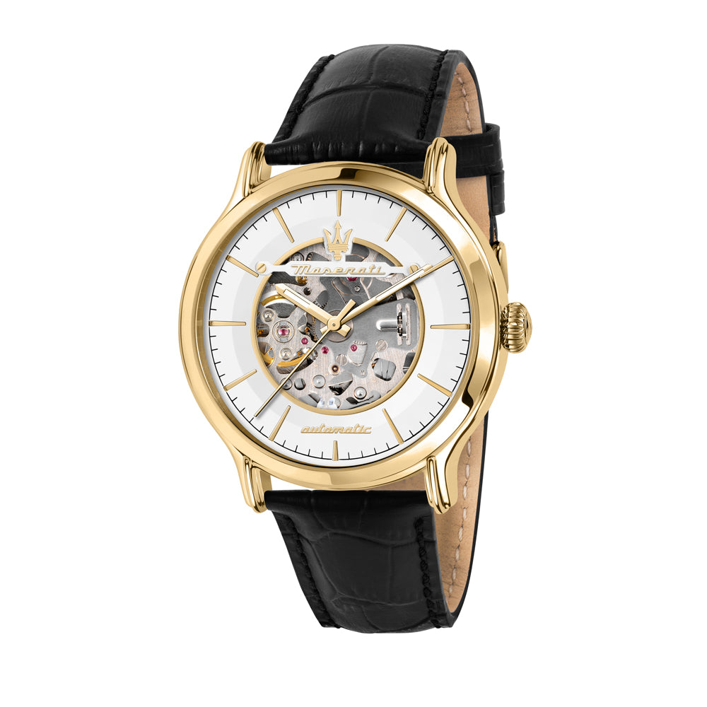 R8821118011 Maserati Gold Automatik Skelette Herrenuhr