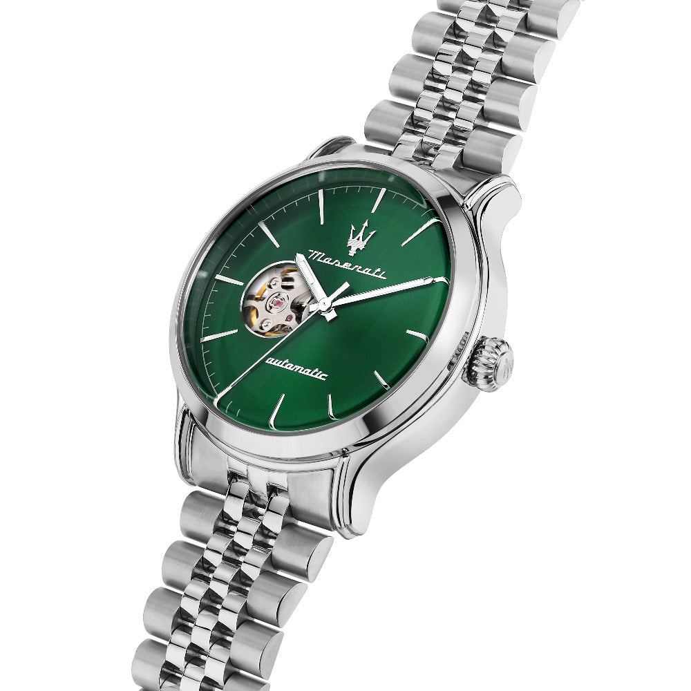 Luxus-Armbanduhr mit sichtbarem Mechanismus und 100 m Wasserdichte