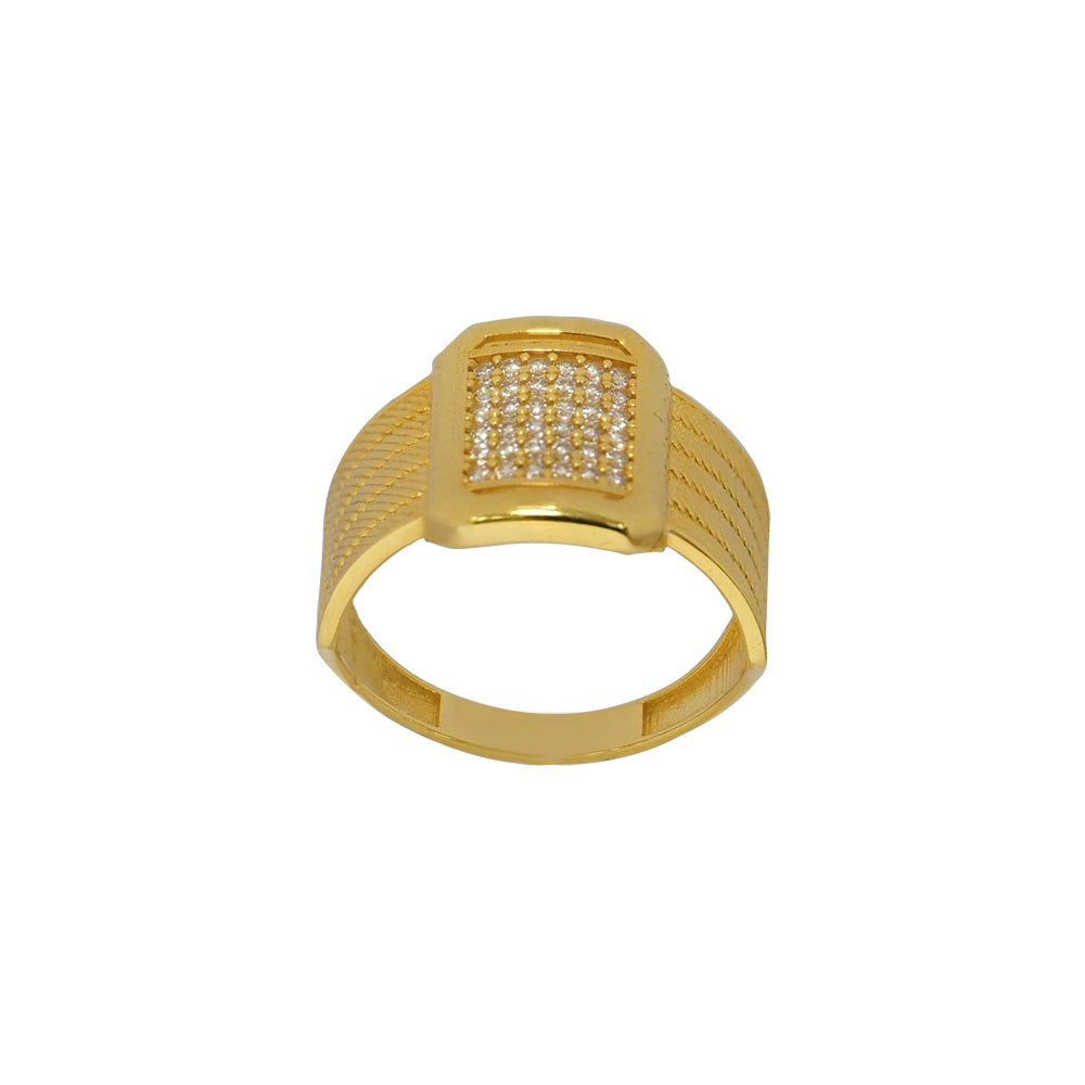 Goldring Trabzon mit Zirkonia Steinen DGR01