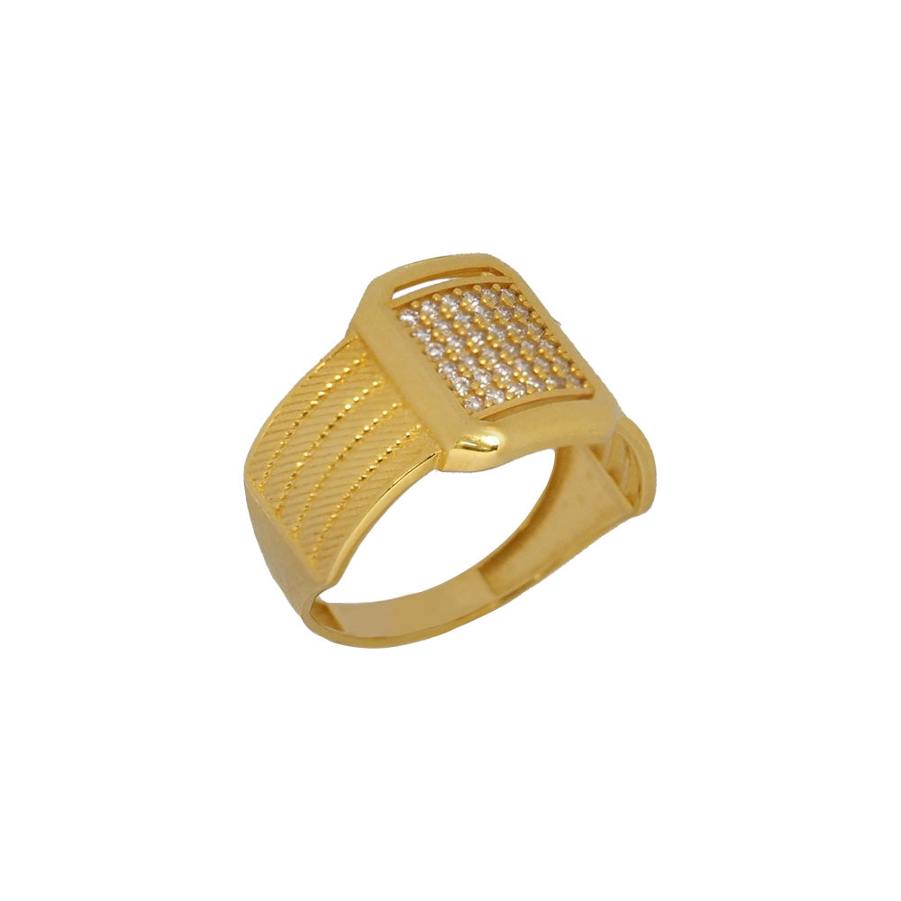 Goldring Trabzon mit Zirkonia Steinen DGR01