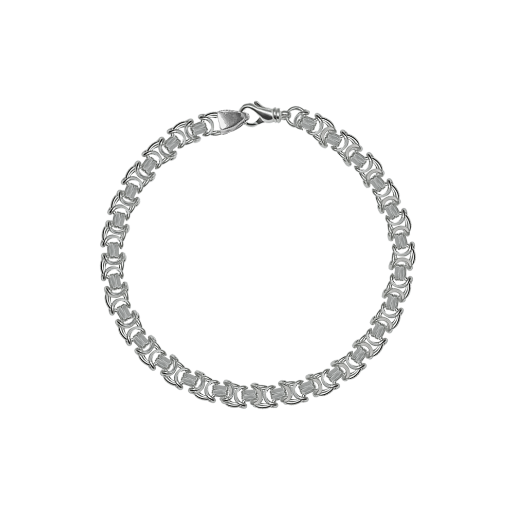 Etruska 925 Sterling Silber, Flache Königskette 310106