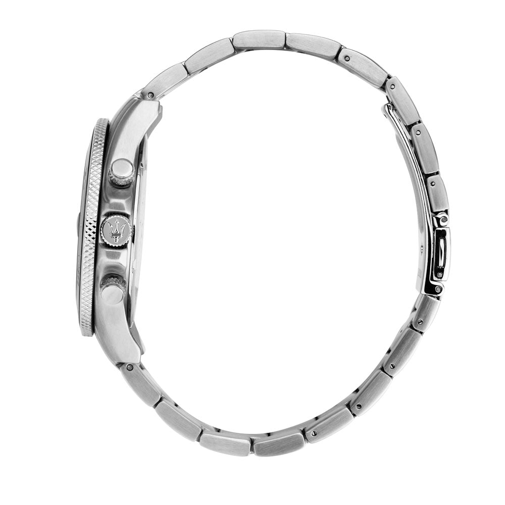 Maserati r8873600008 competizione Herrenuhr vonn der seite mit weissem hintegrund