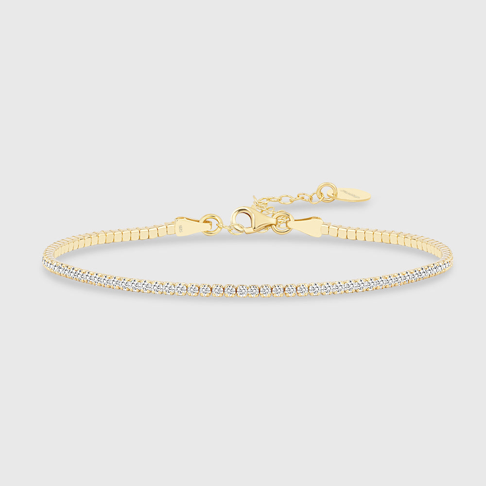 Tennis Armkette Mini - Gold