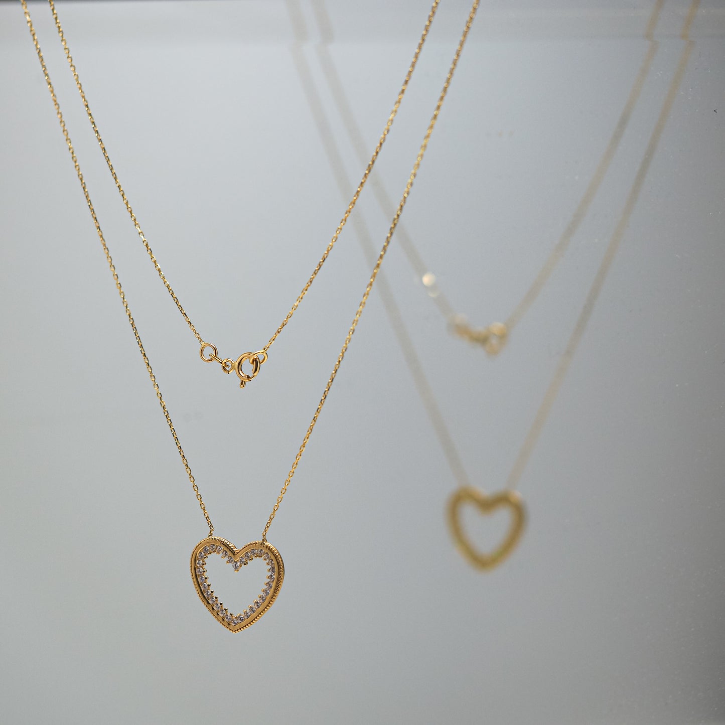 Giadaecht echt Gold 585/14 Karat Halskette