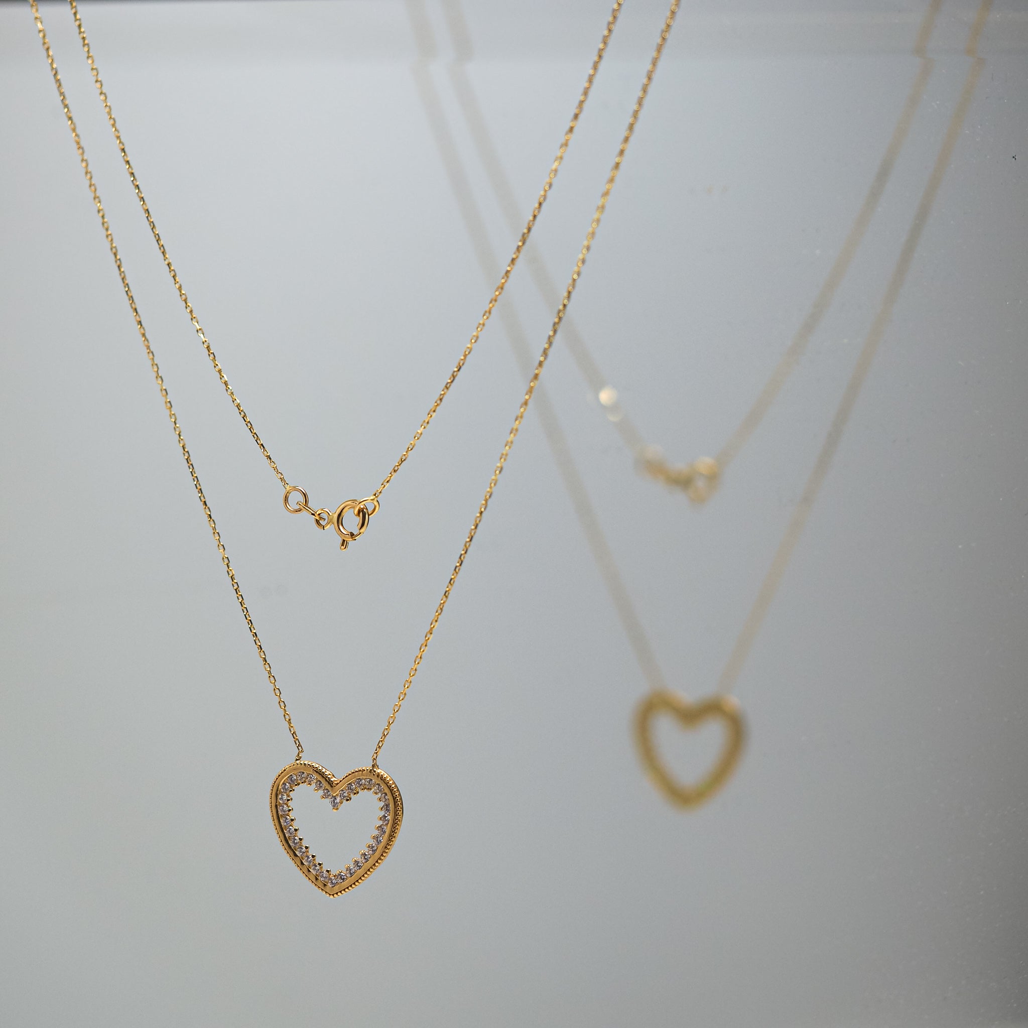 Giadaecht echt Gold 585/14 Karat Halskette