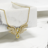 Engel der Unendlichkeit Kette in 585/14 Karat Gold