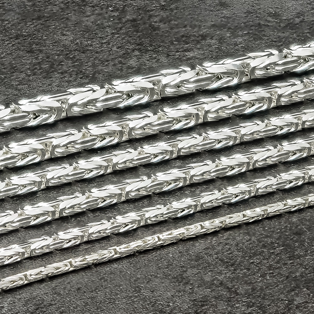 Königsketten-Armbannd 4,8 mm aus 925 Sterling Silber