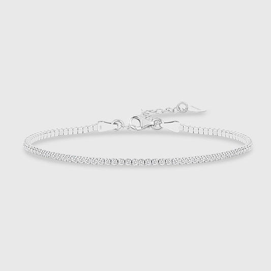 Tennis Armkette Mini - Silber