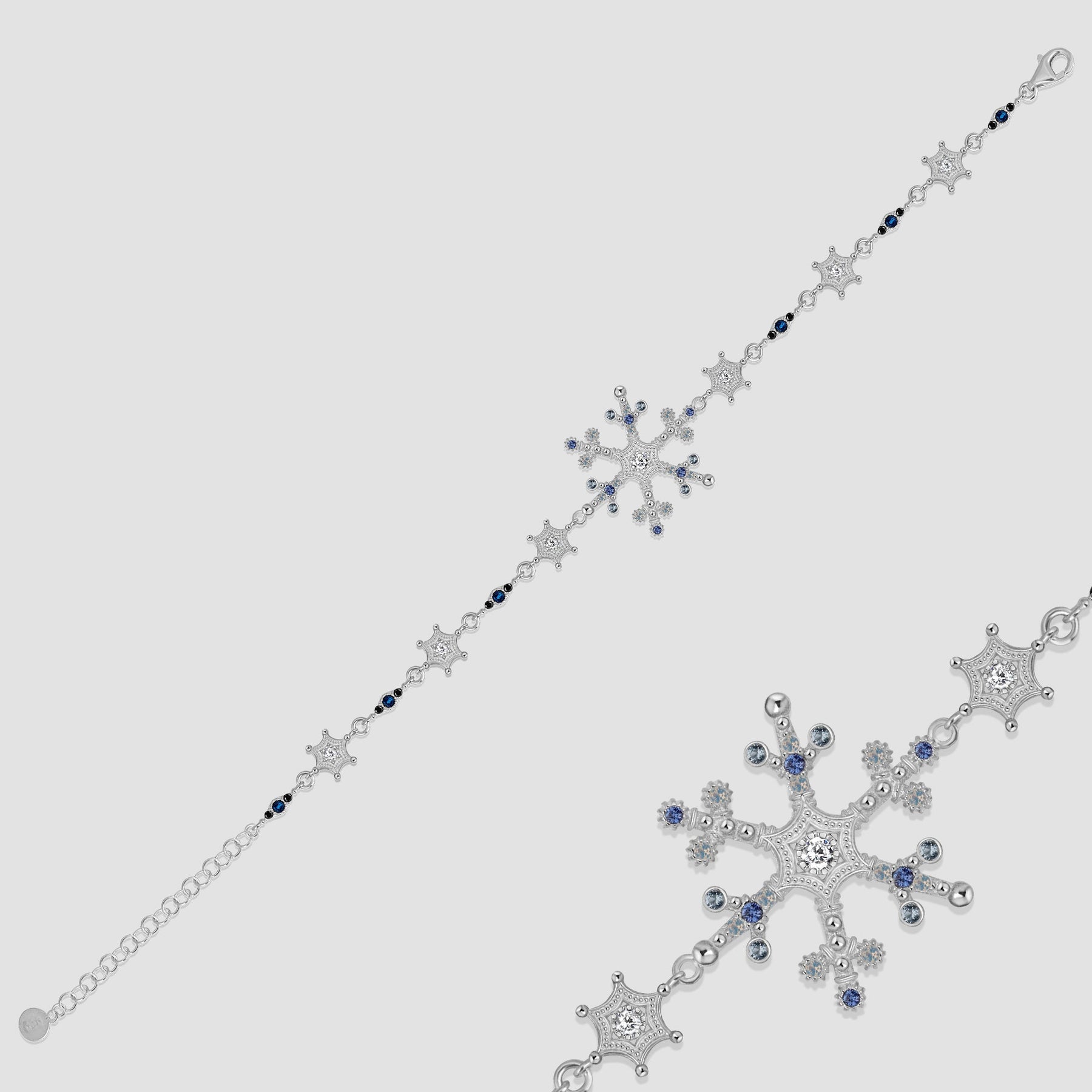 Snowflake Ice X Armkette - Silber