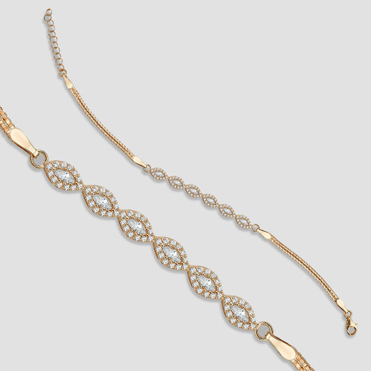 Navet Zirkonia Armband - Rosé