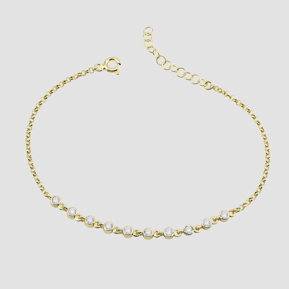 Sparkle Zirkonia Armband - Gold