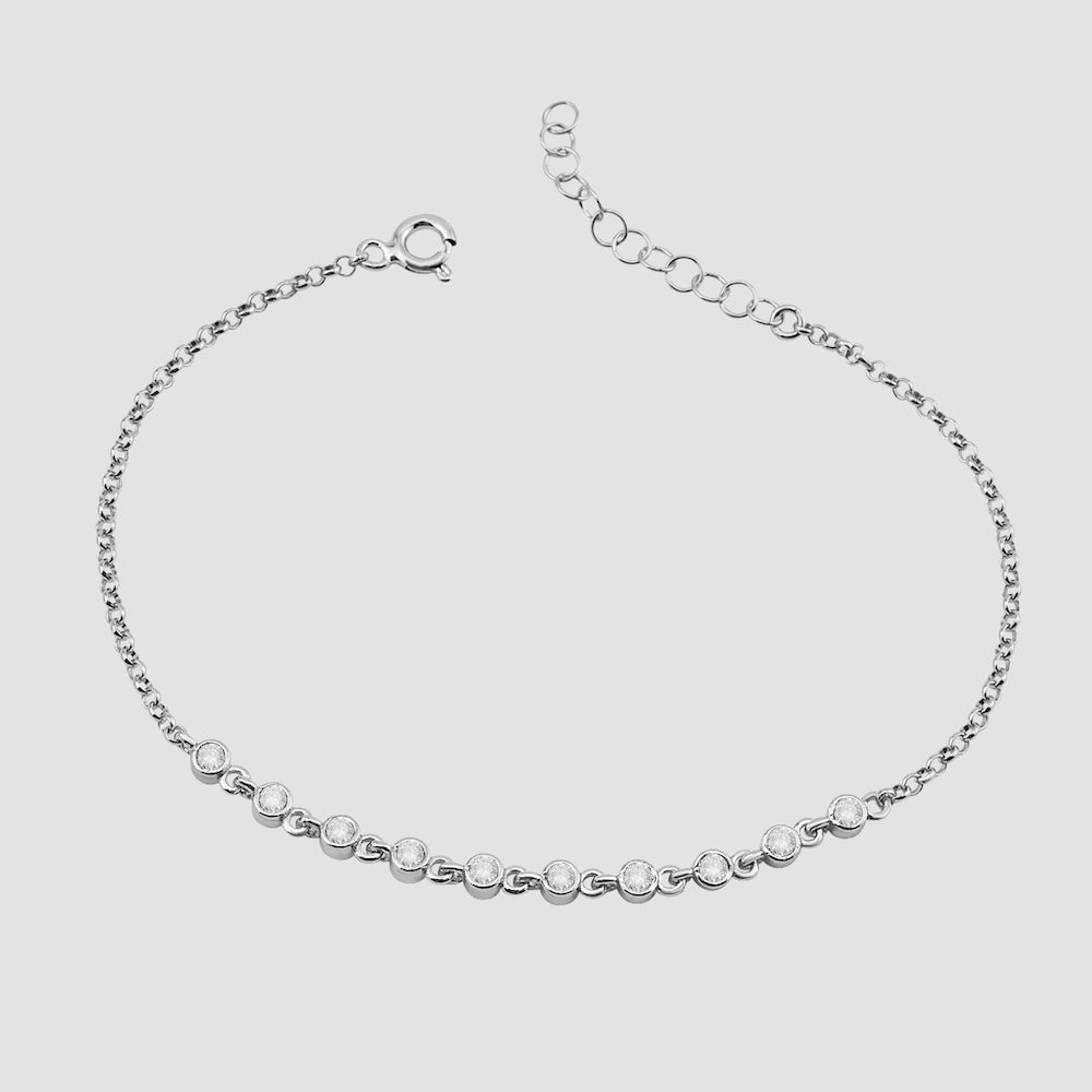 Sparkle Zirkonia Armband - Silber