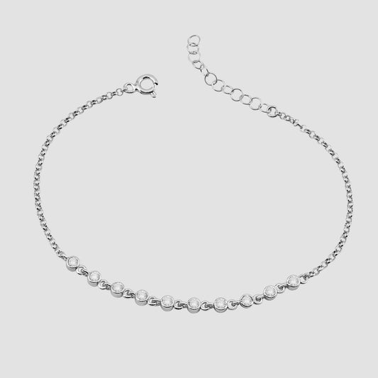 Sparkle Zirkonia Armband - Silber