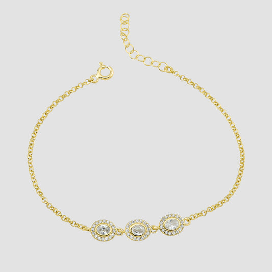 Solitaire Kranz Oval - Gold