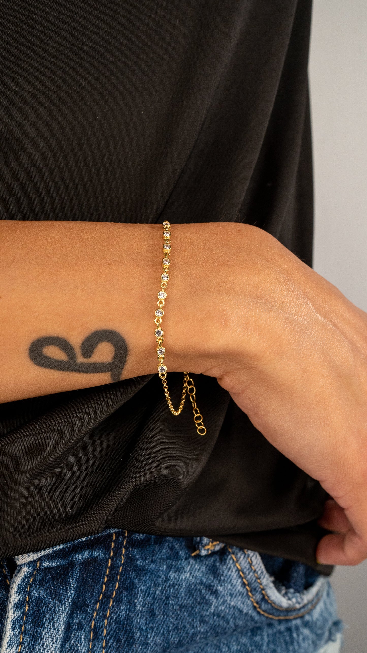 Sparkle Zirkonia Armband - Silber