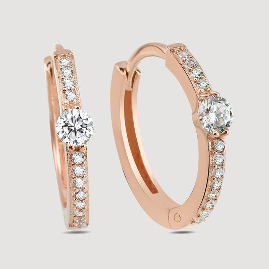 Creolen Solitaire Pave - Rosé