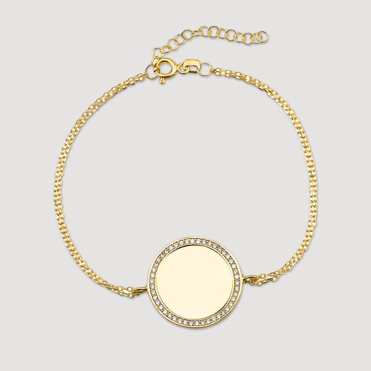 Mirror Gravur Armkette - Gold