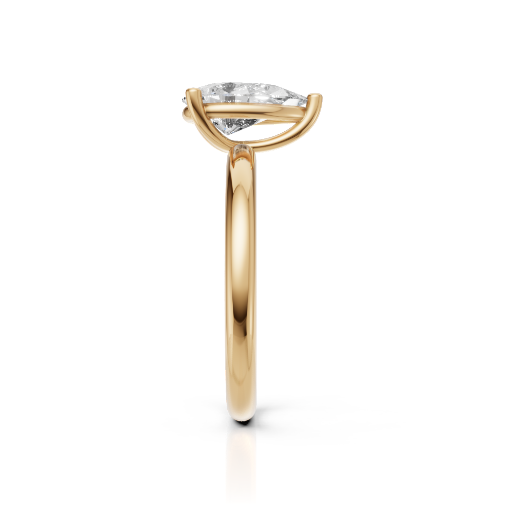 Lyra – Pear Verlobungsring 585 Gold – Bild 2
