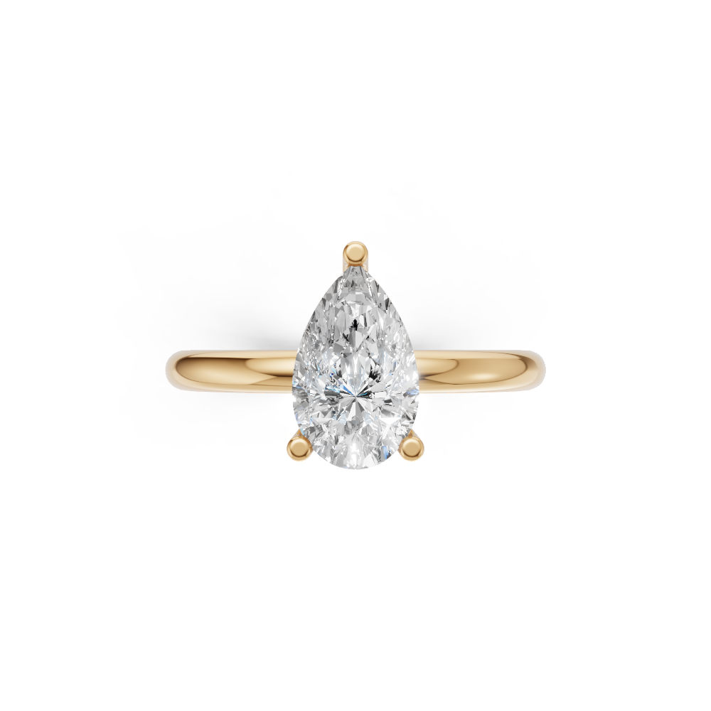 Lyra – Pear Verlobungsring 585 Gold – Bild 5